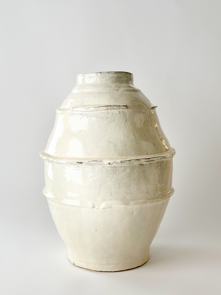 White ceramic vase