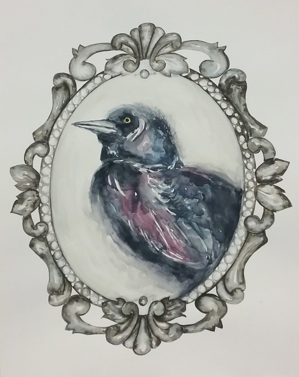 Bird in detailed frame
