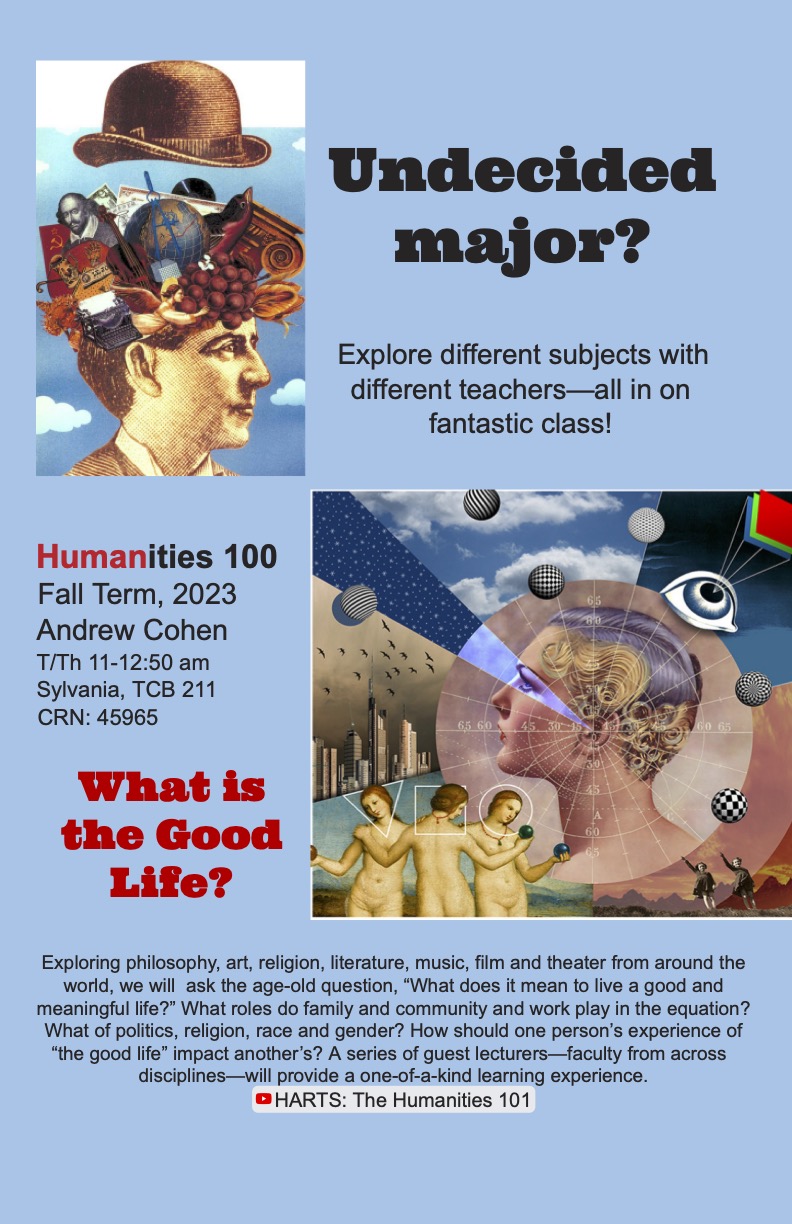 Humanities 100 Flyer