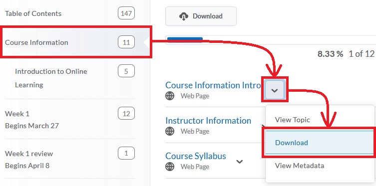 Download a Specific Page or File