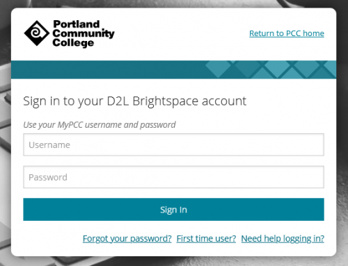 Logging Into D2L Brightspace Student Help Desk At PCC Logging Into D2L Brightspace Student Help Desk At PCC
