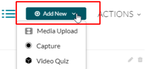 MyMedia New button