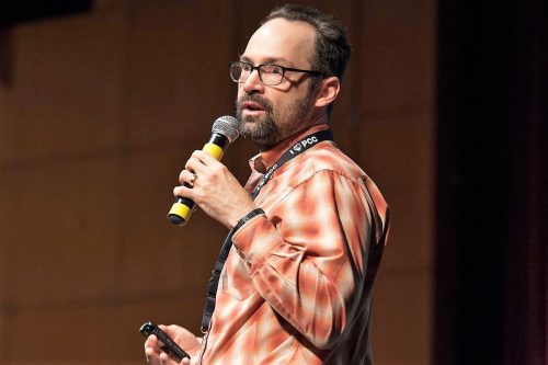 Ralf speaking at event