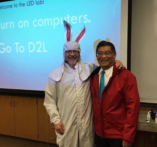 Jim with President Mitsui