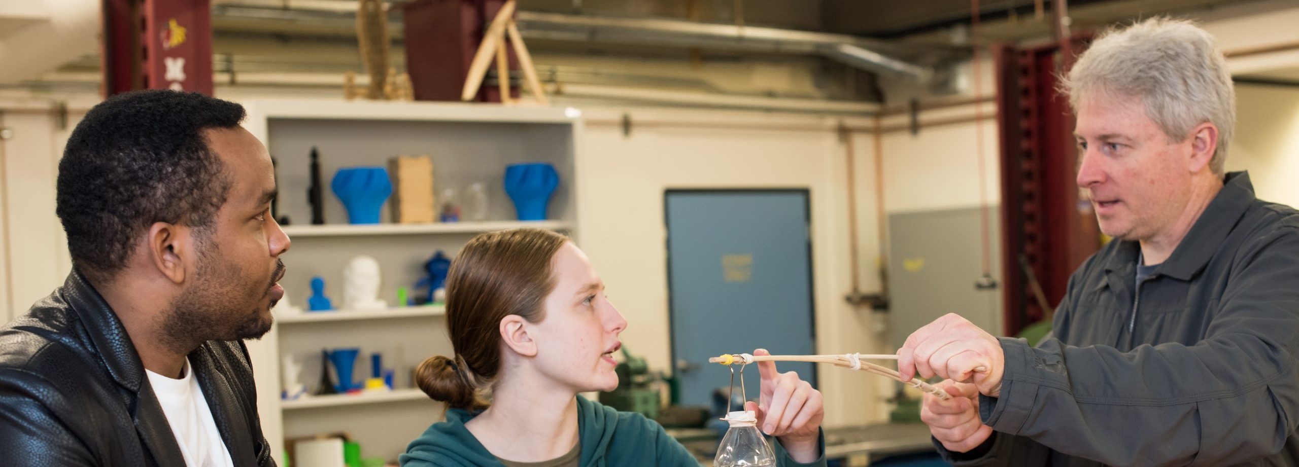 Picture of teacher with students