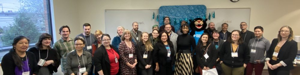 Dr. B with staff at the New Employee Mixer