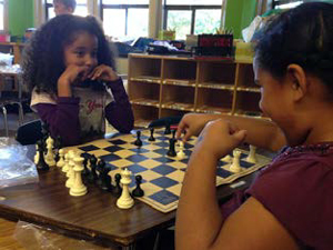 kids playing chess