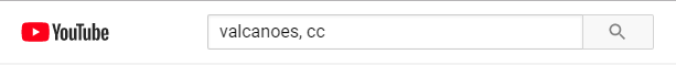 youtube search with the letters "cc" added after the search term