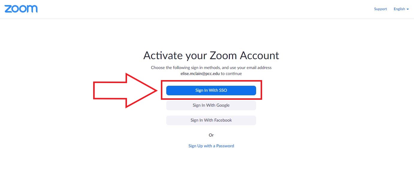 Activate and sign-in with SSO to Zoom