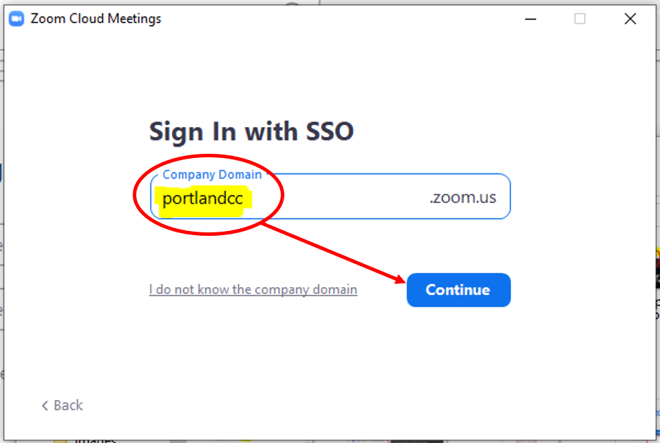 zoom-client-signin-with SSO-company domain
