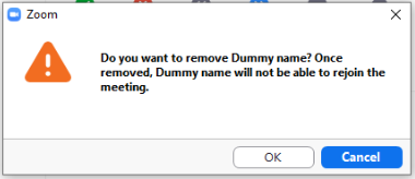 zoom: remove participant warning