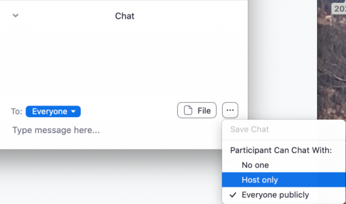 Change chat settings in the Zoom client