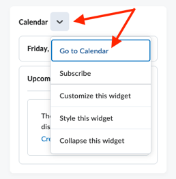 Creating a calendar event