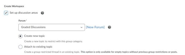 Set up discussion areas