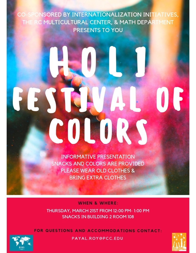Holi festival poster
