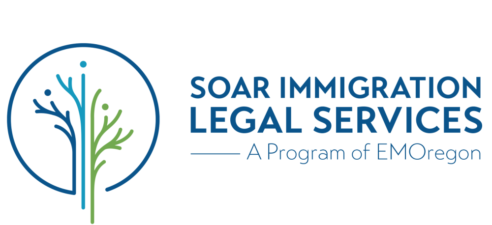 SOAR Immigration Legal Services, a program of EMOregon logo