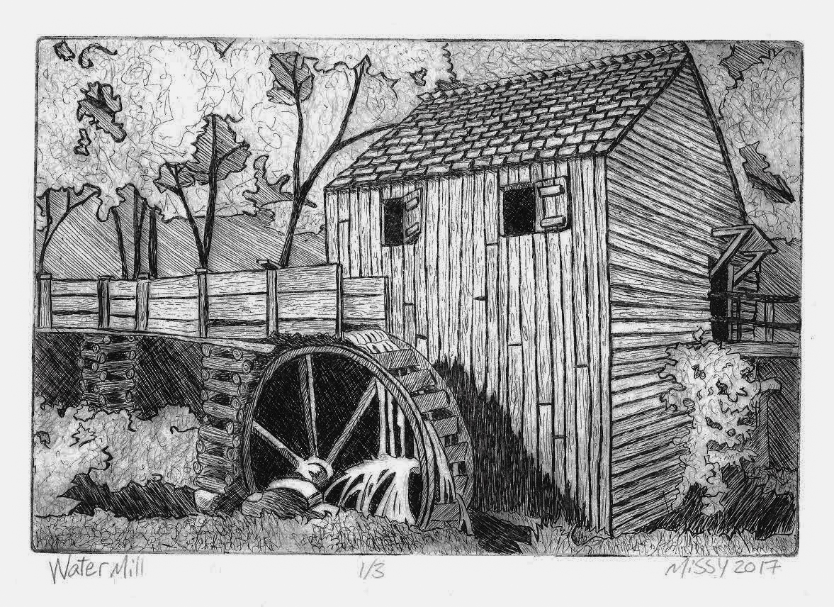 Sketch of water mill