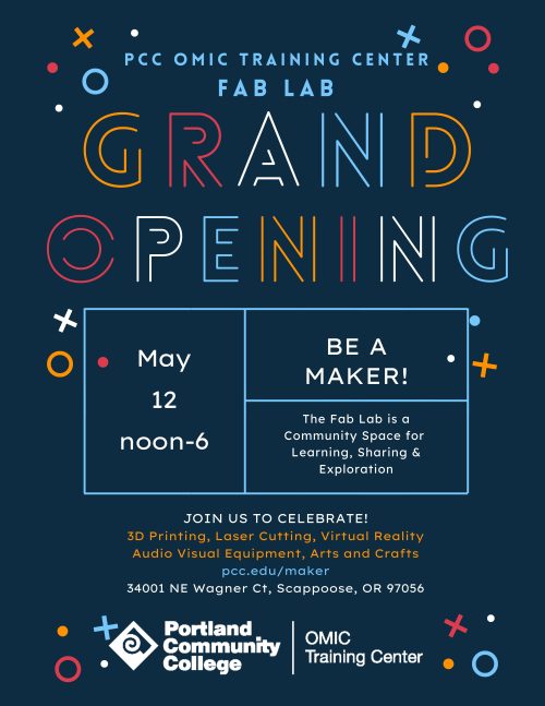 OMIC Fab Lab Grand Opening flyer