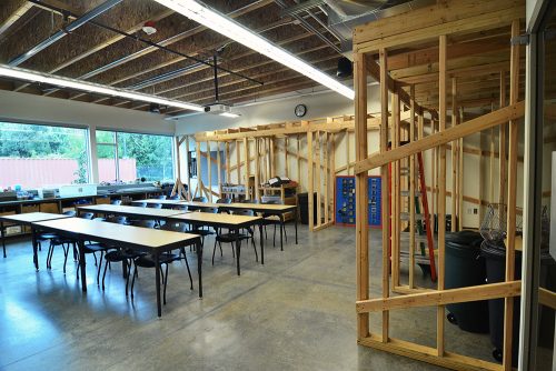 Swan Island building construction classroom