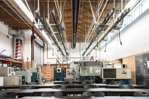 Swan Island machinery classroom