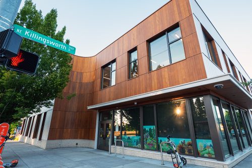 Opportunity Center at 42nd Ave exterior with Killingsworth Ave sign