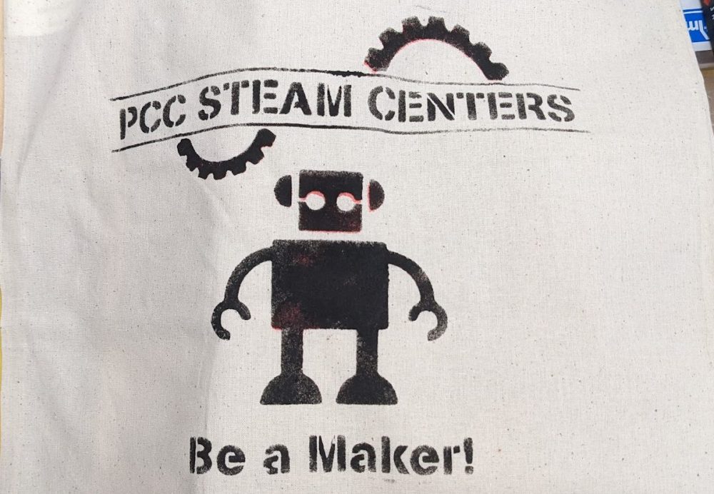 PCC STEAM Centers canvas bag