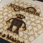 Laser cut jigsaw puzzle