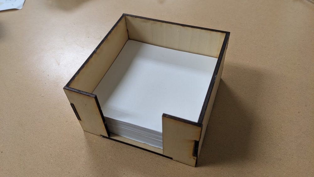 Laser cut wooden paper