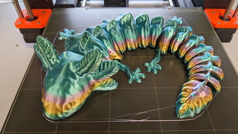 3D printed axolotl