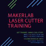MakerLab Laser Cutter Training | Get trained. Make cool stuff. | Wednesday, July 12th 12:30 - 1:30 PM and 3:00 - 4:00 PM | at the Sylvania MakerLab | AM 101 |Sylvania Campus | Spots limited. | RSVP via email at sean.rooney@pcc.edu