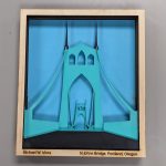 Laser Cut St. Johns Bridge Layered Art