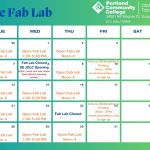 May Calendar at the OMIC Fab Lab