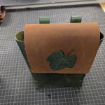 Laser Cut Stitched Leather Bag