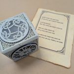 Celtic knot and Anglo Saxon runes puzzle cube