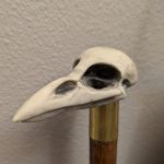 Crow Skull Cane