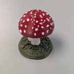 3D printed multicolor fly agaric amanita mushroom
