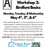 Font Design Workshop 2: Birdfont Basics Monday, Tuesday, & Wednesday May 4th, 5th, & 6th After attending Part 1 or if you already know how to make shapes in Adobe Illustrator or another vector graphics program, come and learn the basics of importing character designs into the Birdfont font editor, adjusting kerning, and producing a font file. The workshop is available between 11:00 AM - 4:00 PM and can take 30 to 45 minutes. No cost. No appointment necessary. Create Space STEAM Center pcc.edu/maker Terrell Hall 101 Cascade Campus