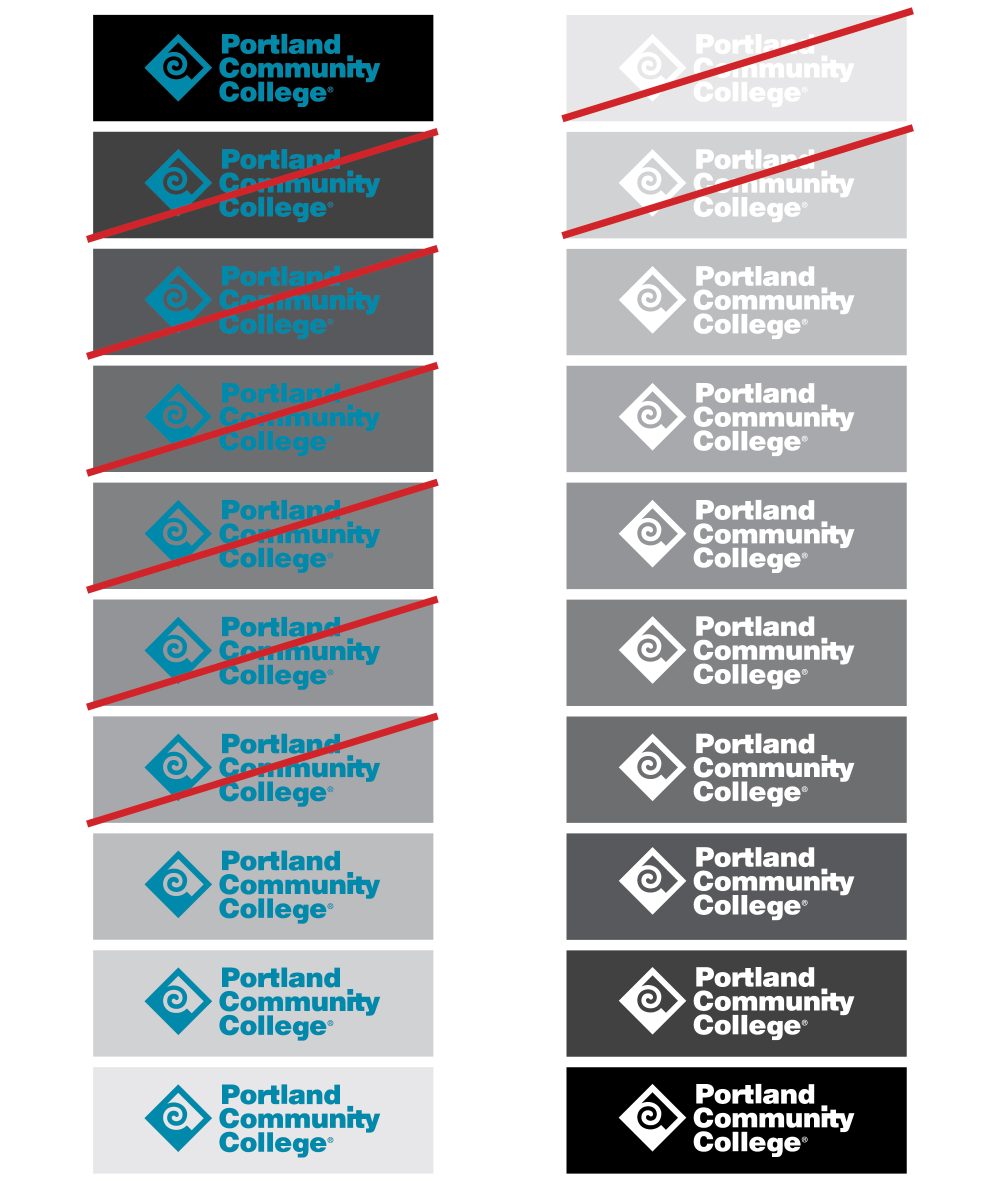 PCC Logo Background and Contrast Example