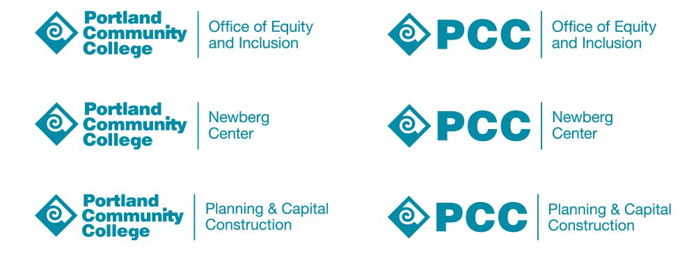 PCC Special Use Logo Example
