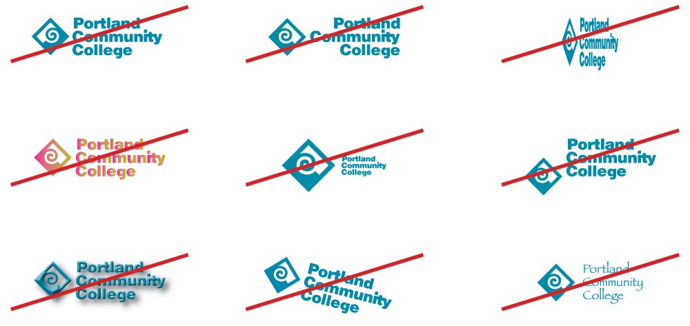 PCC Logo Misuse Examples