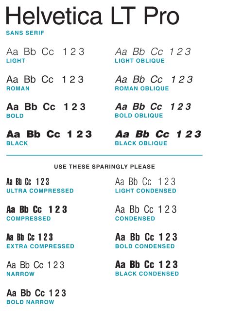 PCC Brand Font Helvetica LT Pro