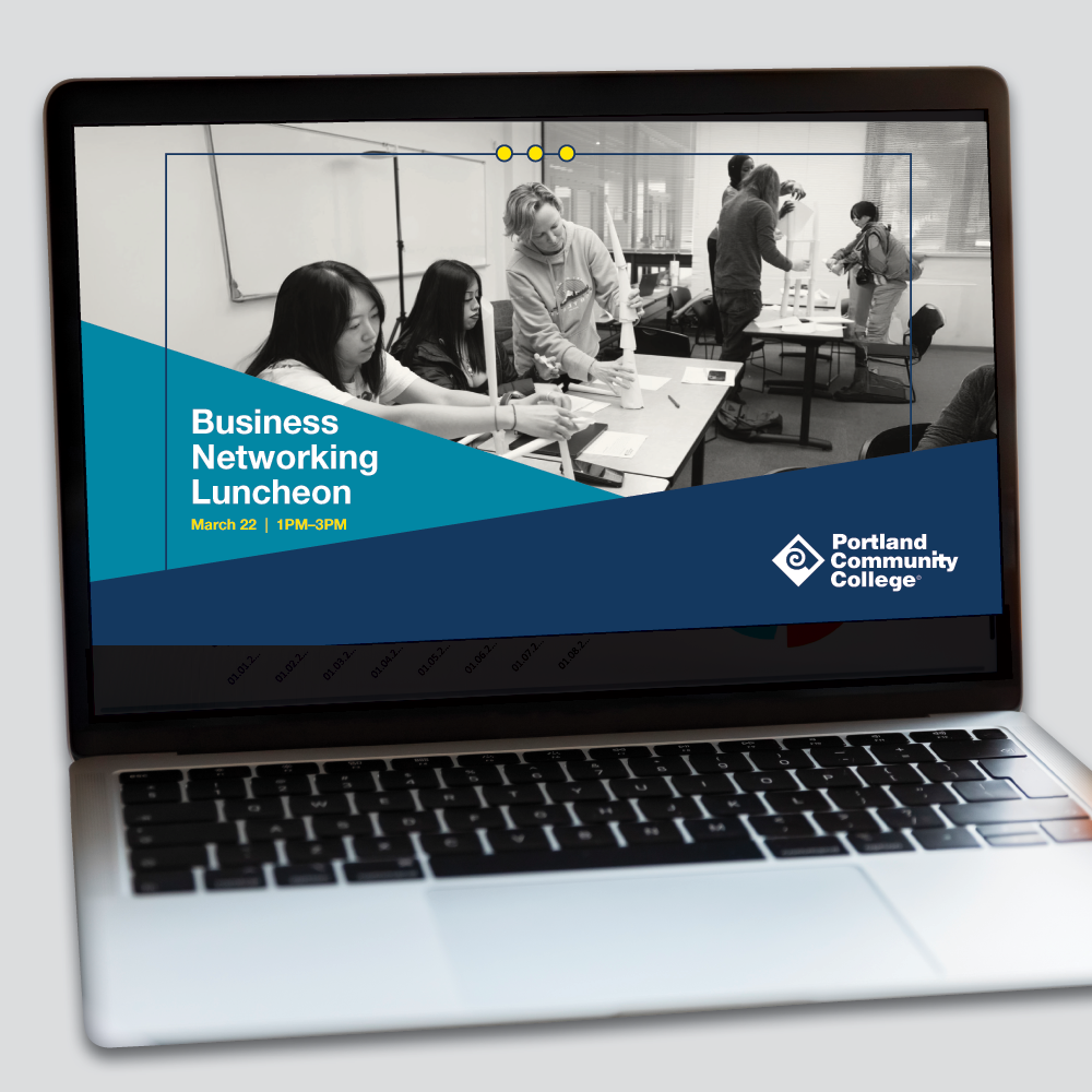 Adobe Express template for a college branded presentation - version 3.