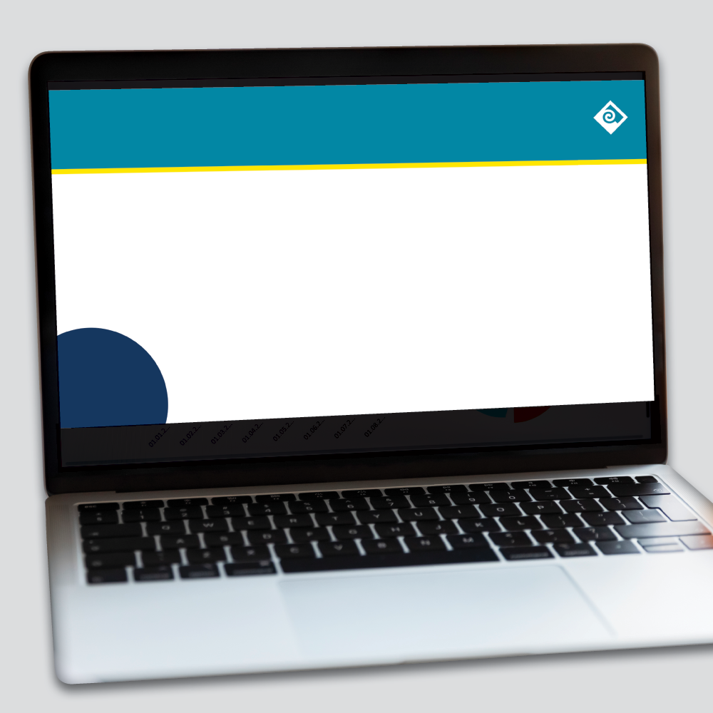 Adobe Express template for a college branded zoom background - version 3.