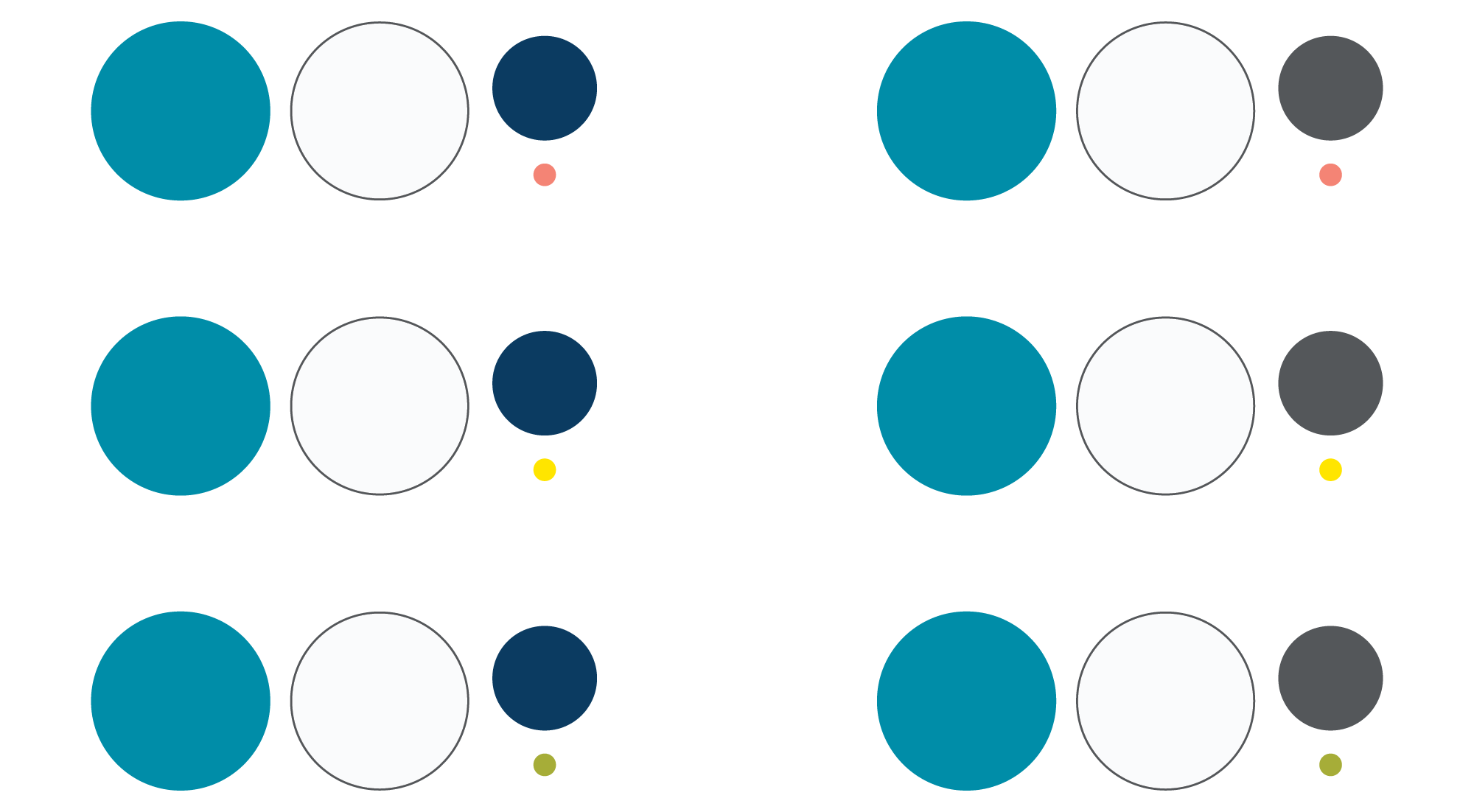 An example of brand color combinations
