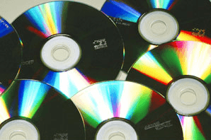 Stack of DVDs