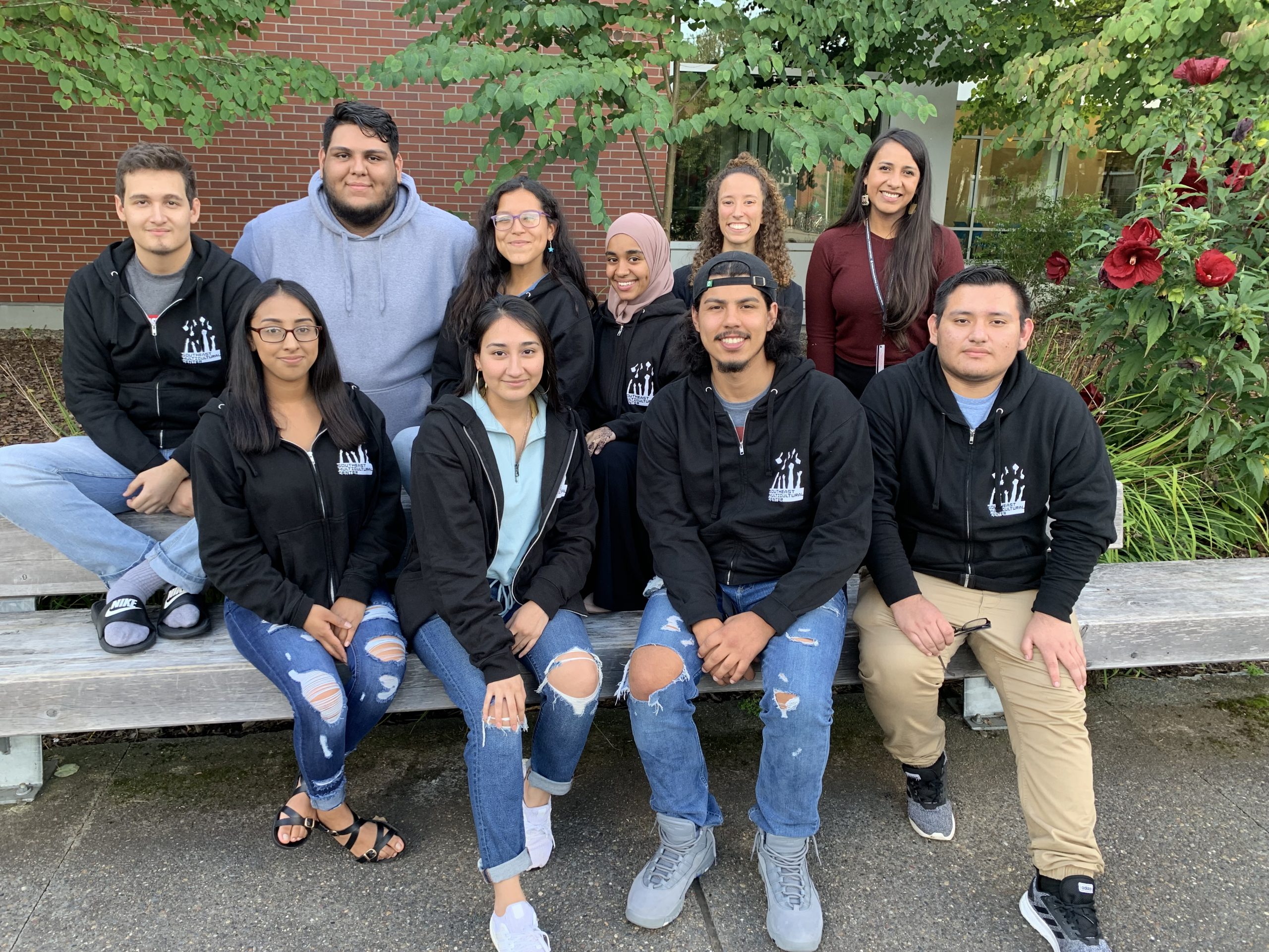 A picture of the SE Multicultural center student team