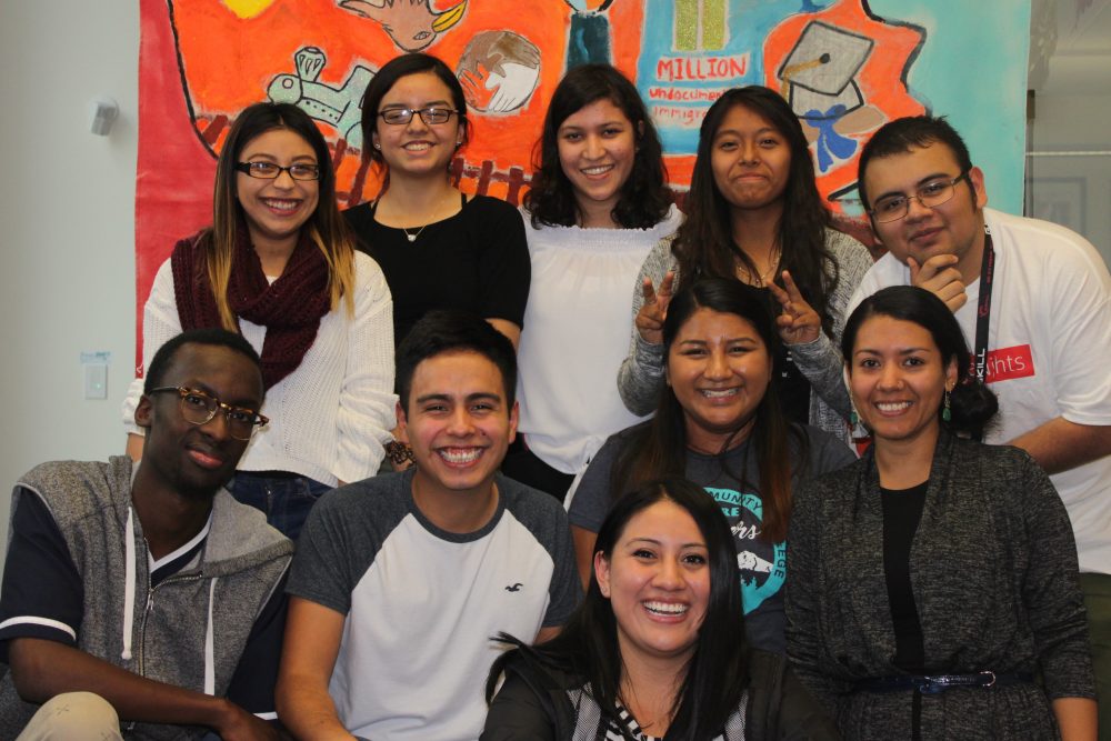 Students in the Multicultural Center