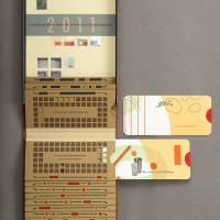 Barbara Tetenbaum, "Glimpse", designed and produced by Barbara Tetenbaum and Julie Chen (Triangular Press and Flying Fish Press) in 2011.