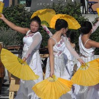 The Wisdom Arts Academy's Fan Dancers perform at the 2011 Cascade Campus National Night Out celebration.