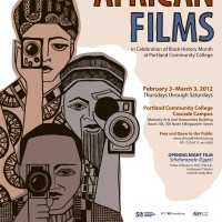 The 2012 Cascade Festival of African Films poster.